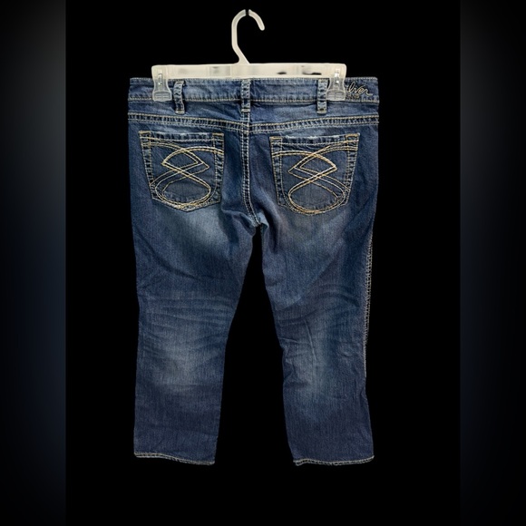 Silver Jeans Women's Blue Cropped Jeans Frances Capri Size 33 - Picture 2 of 6